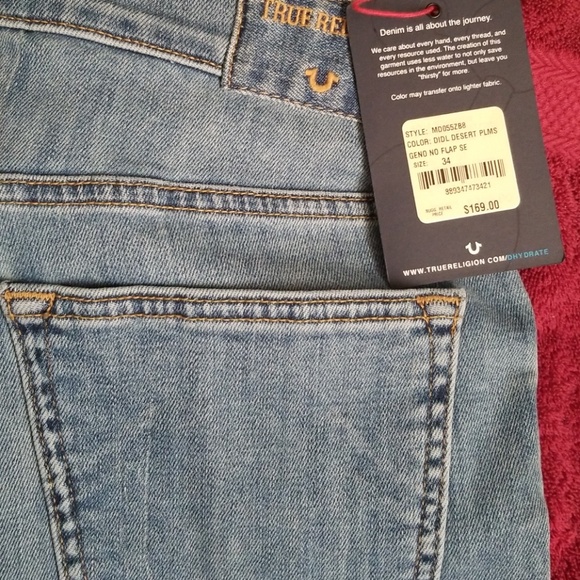 Mens NWT True Religion Jean's size 34 - Picture 2 of 4